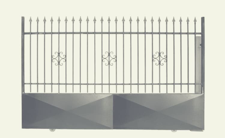 progetto disegno cancello scorrevole